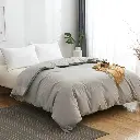 Cotton Duvet Cover Monochrome Comforter Cover Single Double King Size